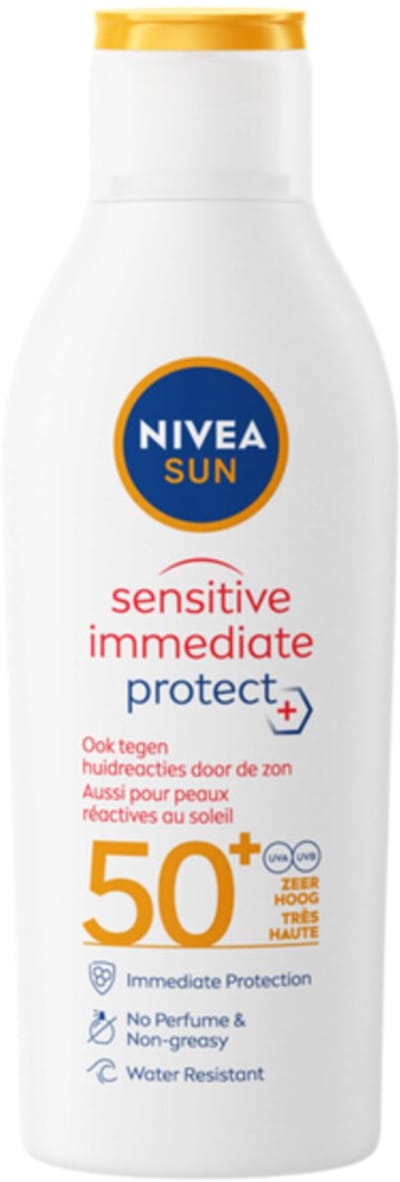 NIVEA Sun Sensitive Anti-Allergie Zonnebrand Zonnebrand SPF 50 - 3 x 200 ml - Voordeelverpakking