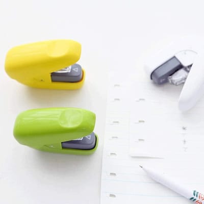 Naaldloze nietmachine - Mini nietmachine - Documenten binden - Veilig voor kinderen - 85x7 cm - Wit