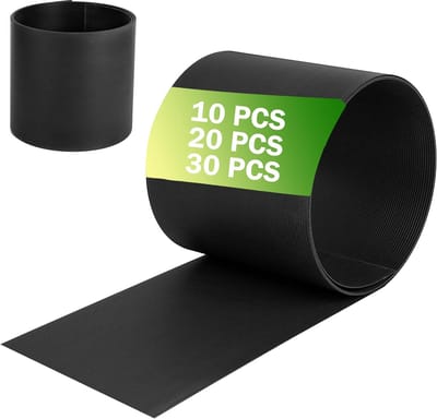 10 Stuks Zichtwerende Folie van Hard PVC, elk 250x19cm, Hekfolie (Totale 25m Lange), Inkijkbescherming Rol, Antraciet Windscherm voor Dubbelstaafmattenhek/Omheining/Balkon/Tuinhek, NAIZY