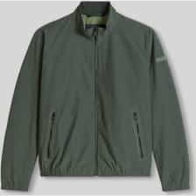 regular fit blouson van katoenmix met opstaande kraag