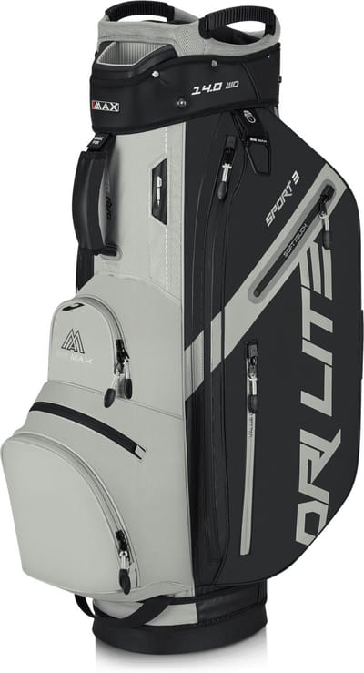Big Max Dri Lite Sport 3 - Waterwerende Golftas - Cartbag - Zwart Taupe