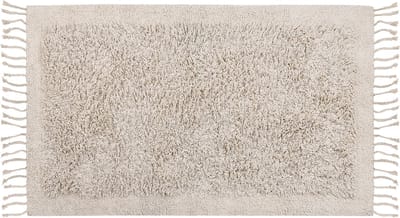 BITLIS - Vloerkleed - Lichtbeige - 80 x 150 cm - Katoen