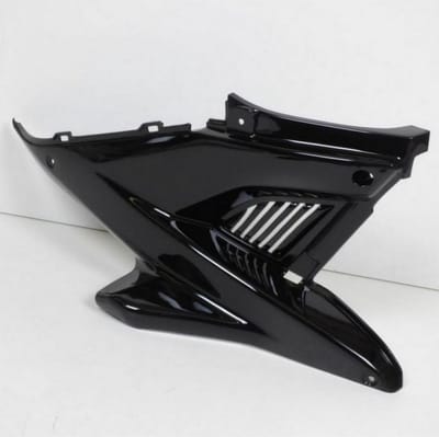 zijklep rechts voor scooter yamaha 50 aerox 1997-2012 glanzend zwart / yj-8960 r nieuw