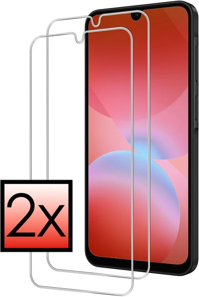 Screenprotector - 2 Stuks - Geschikt voor Samsung Galaxy A26 - Extra Sterk - Beschermglas - Gehard Glas - Tempered Glass - Screen Protector - Bescherm Cover