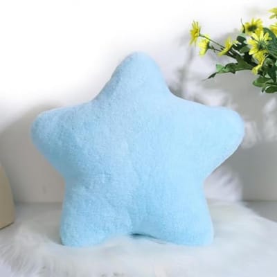 Zacht Stervormig Kussen voor Kinderen – Decoratief Kussen voor de Kinderkamer, 60 x 60 cm