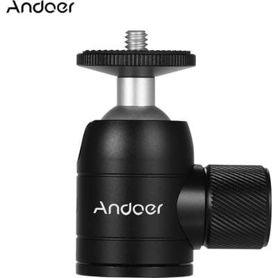 Trépied à tête sphérique pivotant à 360 degrés, Compatible avec appareil photo DSLR, trépied, perche à Selfie, monopode black