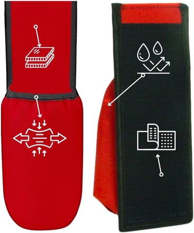 Brandblusserhoes 1 kg met Klittenbandbevestiging voor Auto, Camper en Aanhanger