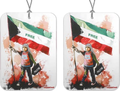 Palestine Gepersonaliseerde Auto Luchtverfrisser Autoparfum - autohanger- free palestine- palestina