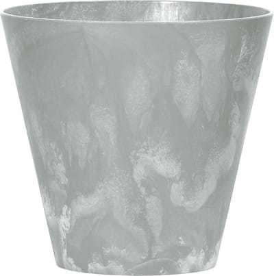 Prosperplast Bloempot/plantenpot voor buiten - kunststof - lichtgrijs - D20 x H19 cm - 3,5 liter