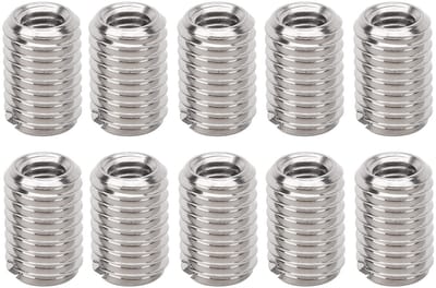 M12 naar M8 Draad Reducer Adapter voor Draadreparatie, 10 Stuks RVS Bevestigingsaccessoires voor M5, M8 en M6 Verbindingen