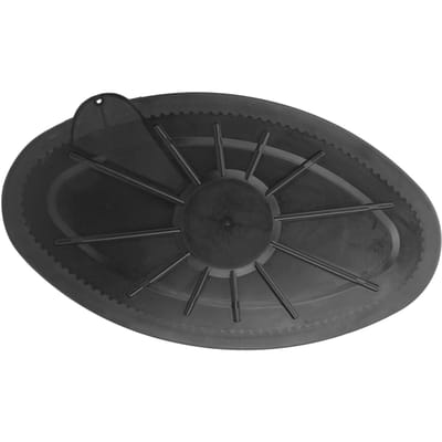 Waterdicht Rond Luikdeksel Plastic Dek Inspectieplaat voor Marine Boot Kajak Kano black