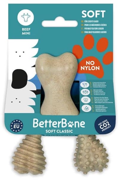 BetterBone - Hondenspeelgoed - Kauwbot - Mini Zacht Rundvlees: Rundvlees / Mini