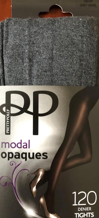 Pretty Polly Panty - Modal Opaque - Dikke Panty - 120 Den. - M/L - 40/46 - Grijs
