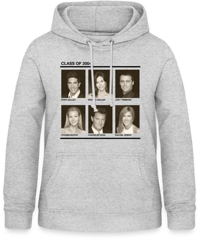 Friends Vintage Foto's Class of 2004 Hoodie Dames