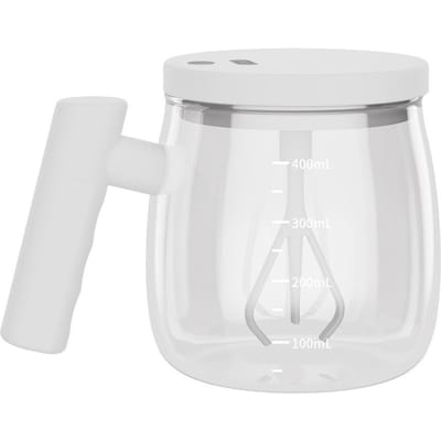 Tasse à café auto-mélangeuse 400ML Tasse à café électrique rechargeable Mélangeur automatique étanche Tasse à boire en verre