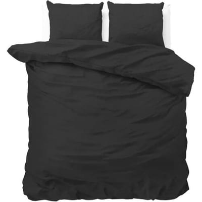 Zensation Satin Point - Dekbedovertrekset - Tweepersoons - 200x200/220 + 2 kussenslopen 60x70 cm - Zwart