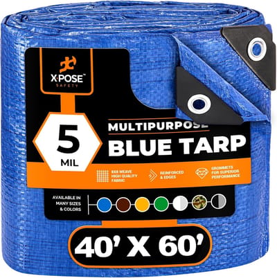 Multifunctioneel Blauw Zeil 12x18 Meter - Waterdichte en Duurzame Beschermhoes