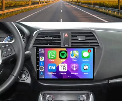 Autoradio 4/64GB met Carplay en Android auto | Geschikt voor Suzuki SX4 en S-Cross 2012-2018 | Radio scherm met Navigatie | 2012 2013 2014 2015 2016 2017 2018 | 2
