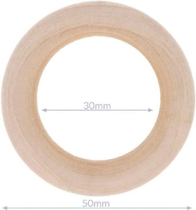 Houten ring 50mm