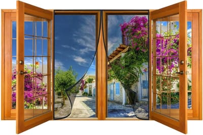 Raamhor - Muggenhor - Insecten Buiten Houden - Zonder Boren - 50x145cm - Zwart