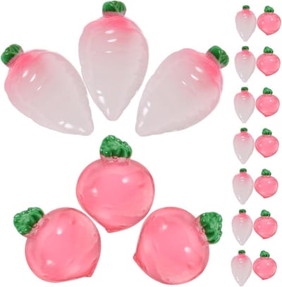 Groente Ornamenten - Mini Beeldjes - Tuin Decoratie - Realistisch Design - 20 Stuks - Zoals Getoond