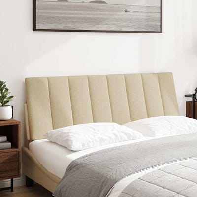 vidaXL - Hoofdbordkussen - "Hanko" - 120 - cm - stof - crèmekleurig