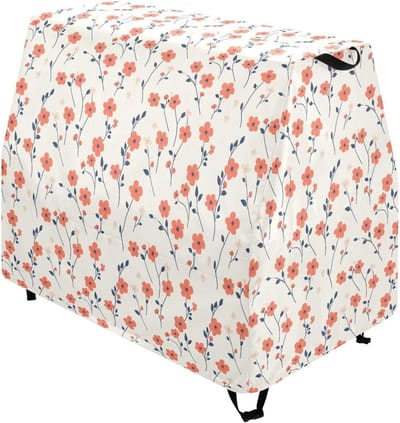 Water Tafel Cover - Speelgoedhoes Outdoor - Bescherming Speelgoed - Dubbele Steek - 104x63x84 cm - Rood Bloemendoos