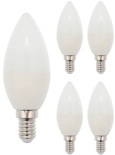 VITO LED Kaarslamp C37 E14 - 5W (vervangt 40W) - 390lm - 2700K - 220-240V - Ø50mm - Energiezuinig - 5 stuks
