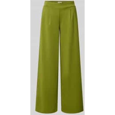 wide fit broek met viscose, model 'Kate'