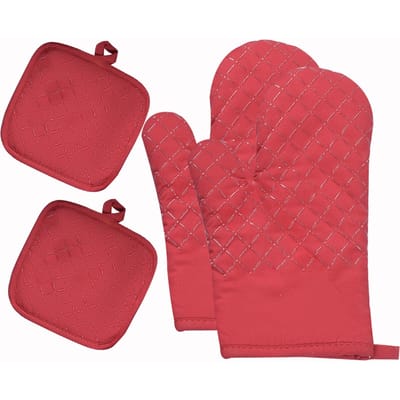 Keuken Bakoven Handschoenen Hittebestendige Ovenwanten Magnetron Handschoenen Antislip Handschoenen voor Unisex Keuken Bakgereedschap Bakvormen brown