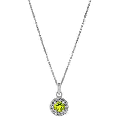 Orphelia 'Bristol' Dames 925 Sterling Zilver Set: Ketting + Oorbellen + Ring - Zilver SET-7579/G