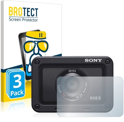 Screenprotector 3 Stuks voor Sony DSC-RX0M2 (RX0 II) (Lens) Beschermglas transparant