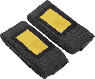 Boksbandages, Muay Thai Handbandages Ademend Zweetabsorberend 1 Paar 2,5 M Puur Katoen Elastisch Bokshandbandages Muay Thai Arts Handbandages voor Heren Dames (BLACK)
