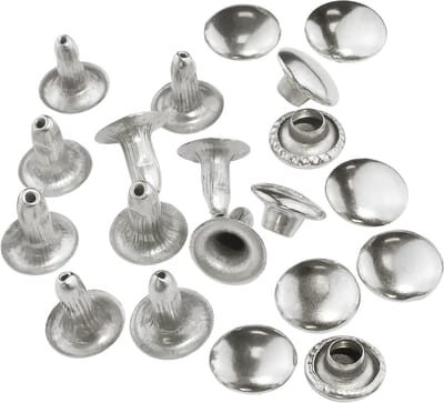 Klinknagels Jeans - Broeknagels Kleding - Kleding Repareren - Roestvrij Staal - 7 mm - Zilver
