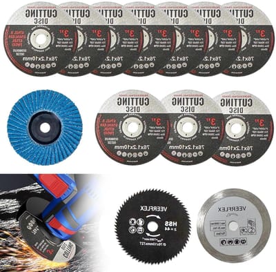 Slijpschijf Set - 13 Delige Haakse Slijper Schijven (76 mm) - Voor Metaal, Kunststof en Hout