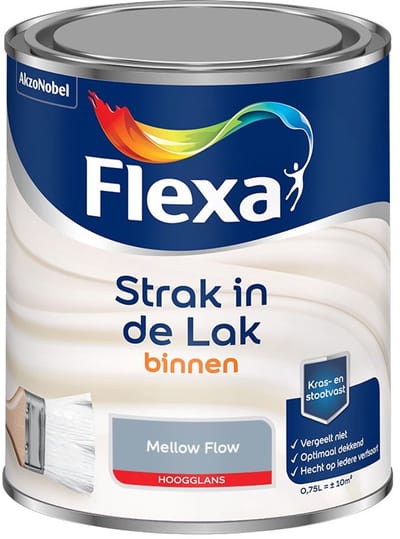 Flexa - Strak In De Lak Binnenlak Hoogglans - Mellow Flow - Mengverf - 750 Ml