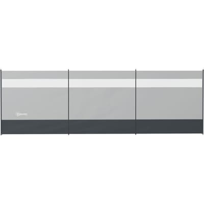 4goodz Windscherm 440x140cm - Stalen Palen - Kijkvenster - Draagtas - Grijs