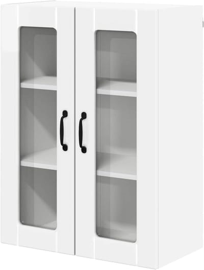 Keukenkast - Wandkast Keuken - Keukens Opbergen - Duurzaam Houtmateriaal - 60 x 80 cm - Hoogglans Wit