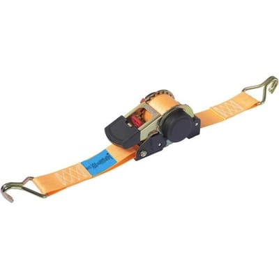 TOOLCRAFT TO-8689782 Zelfoprollende spanband Trekkracht (lc) vastbinden (enkel/direct): 750 daN (l x b) 4.5 m x 50 mm Klemslot EN 12195-2