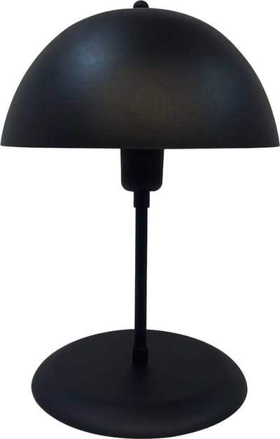 Bamyum Tafellamp Paddestoel Lamp Met Kabel Lipeo 25 cm Metalen Zwart Retro Kleine Lamp