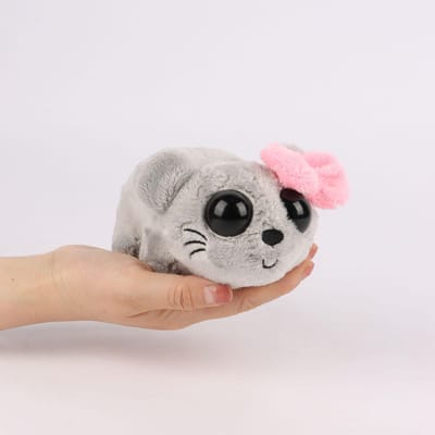 Schattige Verdrietige Hamster Pluche Speelgoed Schattig Dier Speelgoed Zachte Verdrietige Hamster Meme Pluche Gevuld Dier Pluches Voor Kinderen Jongens Meisjes Cadeaus Verjaardag gray