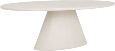 Tower Living Eetkamertafel Mello Ovaal Wit 240cm