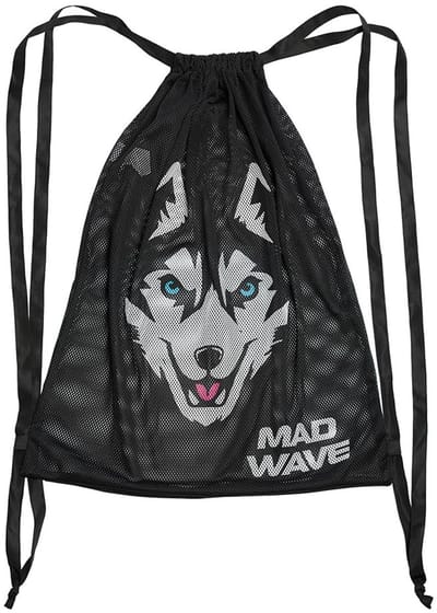 Madwave Husky 65x50cm Trekkoordtas Zwart