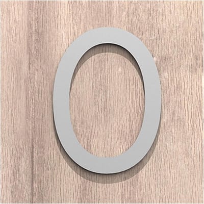 Huisnummer Acryl - Deurnummer Adresbord - Huis Markeren - Drie-dimensionaal Ontwerp - 7 cm - Zilver