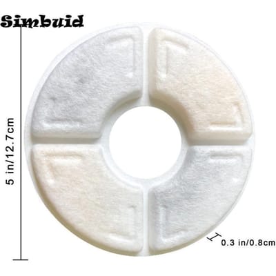 4/8/12 Pièces Filtre à Charbon Actif de Remplacement Pour Fontaine à Eau Potable pour Chat Filtres Remplaçables Chien Animal Rond Distributeur de Fontaine