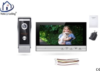 Home-Locking complete deur intercom/videofoon met 1 binnen 9" paneel.DT-2218-1-1