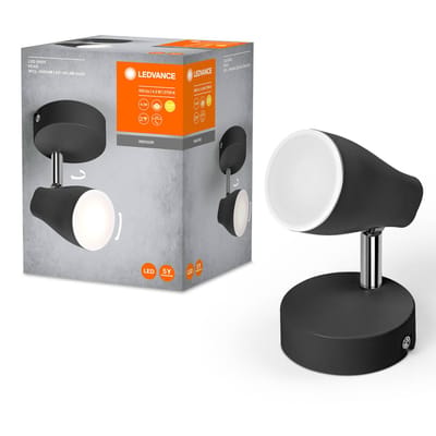 LEDVANCE Pear LED opbouwspot GU10 1-lamp zwart