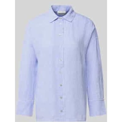 regular fit overhemdblouse van puur linnen
