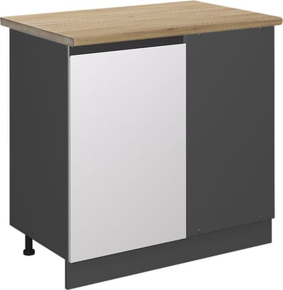 Vicco R-Line Hoekkast – 86 cm, WB Eik Wit