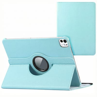 imoshion 360° draaibare Bookcase voor de Apple iPad Pro 11 (2025) M5 / (2024) M4 - Lichtblauw